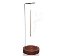 Incense Holder, Wooden Upside Down Incense Holders for Sticks Ash Catcher, Modern Design With Cone Coil for Home Decor Yoga Spa Madiation(Walnut Wood)