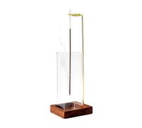 Incense Holder,Wooden Upside Down Incense Stick burner, with Removable Glass Ash Catcher for Tea,Yoga, Spa, Zen Meditation (Wood)
