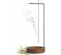 Incense Holder - Wooden Upside Down Incense Sticks Holder with Ash Catcher