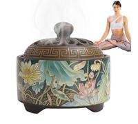 Incense Holders, Compact Incense Holder, Intricate Pattern Stand, Round Aesthetic Tray for Indoor, Tea Table, Yoga Room, Windowsill, Outdoor, Church, Meditation Use, Alone Time