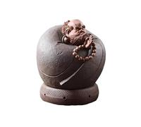 Incense Holders Vintage Style Incense Burner Creative Handmade Ceramic Statue Decoration Holder for Meditation Yoga(B)