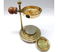 Incense Oil and Frankincense Resin Burner with Adjustable Design, Candle Heated or Charcoal Free, Home Fragrance and Decor, Temple & Prayer