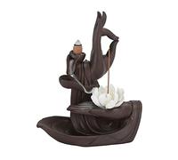 Incense Seat Backflow Zen Sandalwood Purple Clay Incense Burner Buddha Hand Lotus Holders Home Interior Creative Decoration Catcher Burner
