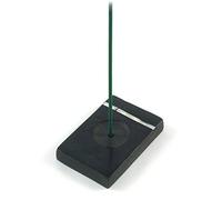 Incense Stick & Cone Holder - Kaku Black Natural Stone Japanese Joss Burner - zen minded