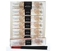Incense Sticks Gift Pack of 6 - Stamford Wise Skies Premium Perfume Incense Fragrances Joss Sticks (White Musk)