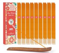 Incense Sticks Multipack Gift Set | 180 Sticks With Incense Holder | 9 Fragrance, Sandalwood,White Sage,Lavender,Vanill,Patchouli, Incense for Home Indoors Outdoor Garden Yoga