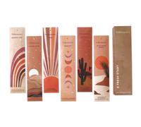 Incense Sticks - Pack of 6 (120 Insense Sticks) Lavender Chamomile, Palo Santo Sandalwood, Lemongrass, Rose Geranium, Incense Stick Gift Pack, Organic