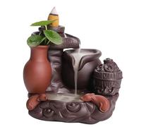 Incense Waterfall Backflow Incense Burner Household Indoor Purple Sandalwood Creative Incense Burner Backflow Incense Ornaments Backflow Incense Burner