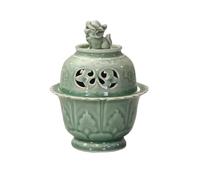 Incense Waterfall Creative Celadon Incense Burner Household Sandalwood Agarwood Indoor Incense Retro Ceramic Ornaments Backflow Incense Burner