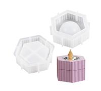 Incenses Burners Box Silicone Mold DIY Concrete Cement Candle Cup Making Mould Plaster Epoxy Resin Storage Jar Molds Decors Makeup Brush Storage Mold