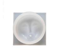 Incenses Tray Silicone Molds Human Face Pattern Insert Stick Holder Cements Plasters Decors Holder Molds for Resin