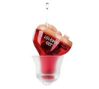 IncenSonic Hearing Aid, Hearing Aids for Seniors, Mini Sound Amplifier, Ear Sound Enhancer, Noise Reduction, Enhanced Speech, Feedback Cancellation, Suitable for Adults (Red, Right)