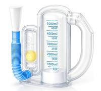 Incentive Spirometer-Breathing Exercise Device for Lungs Incentive Spirometer Adult with Flow Indicator Deep Breathing Trainer for Children and Adults 5000ml Capacity Measurement