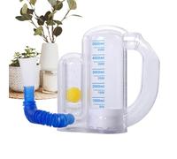 Incentive Spirometer, Lung Trainer, Breathing Exerciser, 5000ml Capacity, Flow Rate Indicator, Deep Inhalation Recovery Tool, Portable Respiratory Aid for Adults Seniors Post Home Health Use