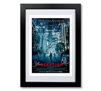 Inception Movie Cast Signed A4 Poster Photo Print Framed Autograph Gift 2010 Film (BLACK FRAMED & MOUNTED)