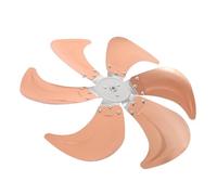Inch 6 Blade Aluminium Fan Replacement for Floor Stand Electric Fans | 12mm Bore Hub, Golden Metal Finish, Supports Quieter Cooling and Maintenance for Pedestal Ventilation Equipment