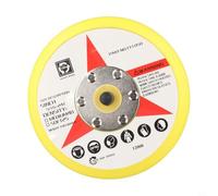 Inch DA Sander Backing Plate 125mm Polishing Pad with /16-24 Thread, PU Foam Sanding Disc Holder for Random Orbital Sanders, Abrasive Tools Accessory(Yellow)