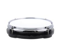 Inch Dumb Drum Trainer for Practice, White PVC Metal | Quiet Apartment Sessions, Realistic Beat Feel, Tool Free Setup, for Beginners and Snare Use