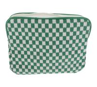 Inch Laptop Sleeve Bag Polyester Checkerboard Green