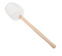 Inch Marching Bass Drum Mallet, Soft Sponge Head Wood Handle | Gentle Impact and Controlled Attack, White Plush Covering, Beginner Friendly Feel, for Youth Learners, Gong, Orchestral Drum