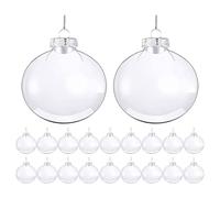 Inch Ornament Balls 24pcs 2.36 Fillable Plastic Reusable