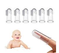 INCHANT 6 Pcs Safe Convenient Soft Silicone Baby Safety Finger Toothbrush Gum Brush for Mum to Help Their Newborn Clean The Teeth and Gums, Kids Love Them