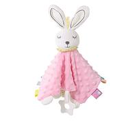 Inchant Baby Comforters Blanket Gift with Taggies Comforter Soft Plush Animal Bunny for Newborn Baby Girls Boys Best Gifts