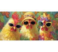 inchterestinchg Paint by Numbers for Adults Chicken Painting by Numbers for Children Beginners,DIY Art Craft Paint Hobbies for Adults Women,Home Room Decor,Gifts for Women,30x50cm No Frame,-fu612u