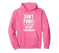 Incident Coordinator Pullover Hoodie, Adult Unisex, Bright Pink, XX-Large
