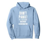 Incident Coordinator Pullover Hoodie, Adult Unisex, Dusty Blue, X-Large
