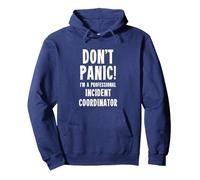 Incident Coordinator Pullover Hoodie, Adult Unisex, Navy Blue, Large