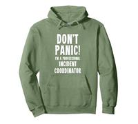 Incident Coordinator Pullover Hoodie, Adult Unisex, Sage Green, Small