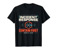 Incident Response Contain First Debrief Later Cybersecurity T-Shirt