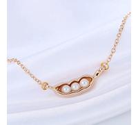 INCIDO Pendant Necklace Sweet Triplets Beads Pendant Necklace Women's Food Jewelry Punk Boho Chain Link Statement necklaces