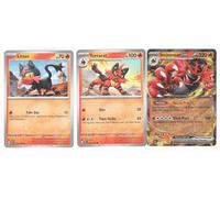 Incineroar ex 034/162 Pokemon Temporal Forces - 3 Card Set - Double Rare