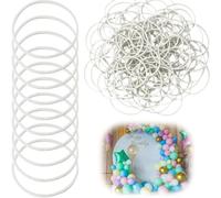 Incinkod 100Pcs White Rubber Bands for Balloon Arch, Balloon Rubber Bands