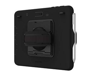 Incipio Capture Rugged Case for Microsoft Surface Go 2 / Go - Microsoft Certified Extremely Robust Case [Hand Strap; Stand Function; Surface Pen Mount] - MRSF-125-BLK
