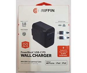Incipio Griffin PowerBlock USB-C PD 18W Wall Cha