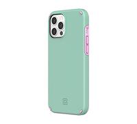 Incipio IPH-1896-MINT Duo Protective Case for iPhone 12 Pro Max | 12ft Drop Protection, Plastic raised-edge bezel - Mint/Pink