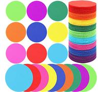 Incisite 100 PCS Carpet Markers Floor Dots, 4 Inch, Multicolor