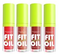 Incisite 4pcs Nude Lip Oil Gloss Set, Moisturizing Tinted Lip Balm, High Shine, Non-Sticky Finish