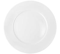 Incisite 6Pcs Porcelain Dinner Plates, 26.6 cm/10.5 in Round Plate, White Ceramic Plates, Salad Plate White Dinnerware Dish for Steak Pasta Pizza Catering, Scratch Resistant, Microwave Dishwasher Safe