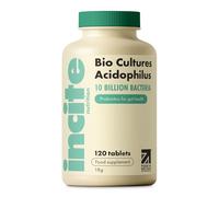 Incite Nutrition Acidophilus Cultures Tablets 10 Billion CFU. 4 Month Supply. Gut Health & Digestion Support. High Strength Lactobacillus Acidophilus Supplement. Suitable for Vegetarians & Vegans