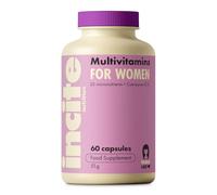 Incite Nutrition Women’s Multivitamins. 60 Capsules. Daily Formula with 22 Essential Vitamins & Minerals + CoenzymeQ10. Immune Support, Energy, Bone Health, Hormone Harmony. Suitable for Vegetarians