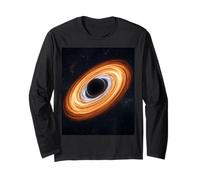 Inclined Accretion Disk Black Hole Astrophysics Concept Long Sleeve T-Shirt