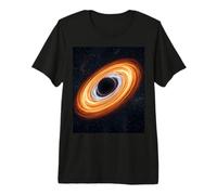 Inclined Accretion Disk Black Hole Astrophysics Concept Premium T-Shirt