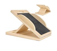 Inclined Exercise Boards | Adjustable Wooden Tilting Board for Stretching Calves - Unisex Portable Home Fitness Equipment for Balance and Legs