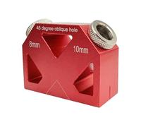 Inclined Hole Locator - 45 Degree Angled Drilling Guide Jig, Precision Wood Hole Positioner | Reliable Carpentry Tool For Cabinetry Furniture Frames Decking Stair Rail Home Renovation Projects