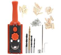 Inclined Hole Locator Positioner Kit, Oblique Hole Punching Tool for Woodworking, with Graduated Depth Guide and Multiple Drill Bits for Accurate Angled Drilling in DIY