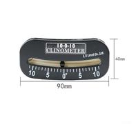 Inclinometer, ABS Construction, 25-0-25 Range, 2.75 Inches, for Marine Navigation, Trail Surveying, and for Avalanche Slope Assessment(10-0-10 (Small))